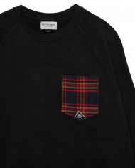 felpa nera da uomo con tasca logata sul petto| ROY ROGER'S felpa nera da uomo con tasca logata sul petto| ROY ROGER'S