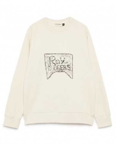 felpa burro da uomo con ricamo logato frontalmente | ROY ROGER'S