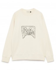 felpa burro da uomo con ricamo logato frontalmente | ROY ROGER'S felpa burro da uomo con ricamo logato frontalmente | ROY ROGER'S