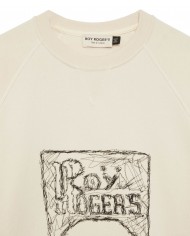 felpa burro da uomo con ricamo logato frontalmente | ROY ROGER'S felpa burro da uomo con ricamo logato frontalmente | ROY ROGER'S