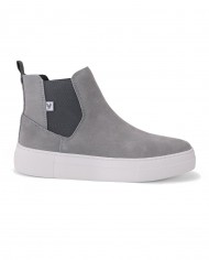 stivaletto gris da donna con etichetta logata sul lato | WALK IN PITAS stivaletto gris da donna con etichetta logata sul lato | WALK IN PITAS