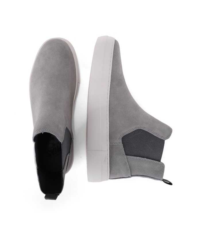 stivaletto gris da donna con etichetta logata sul lato | WALK IN PITAS stivaletto gris da donna con etichetta logata sul lato | WALK IN PITAS