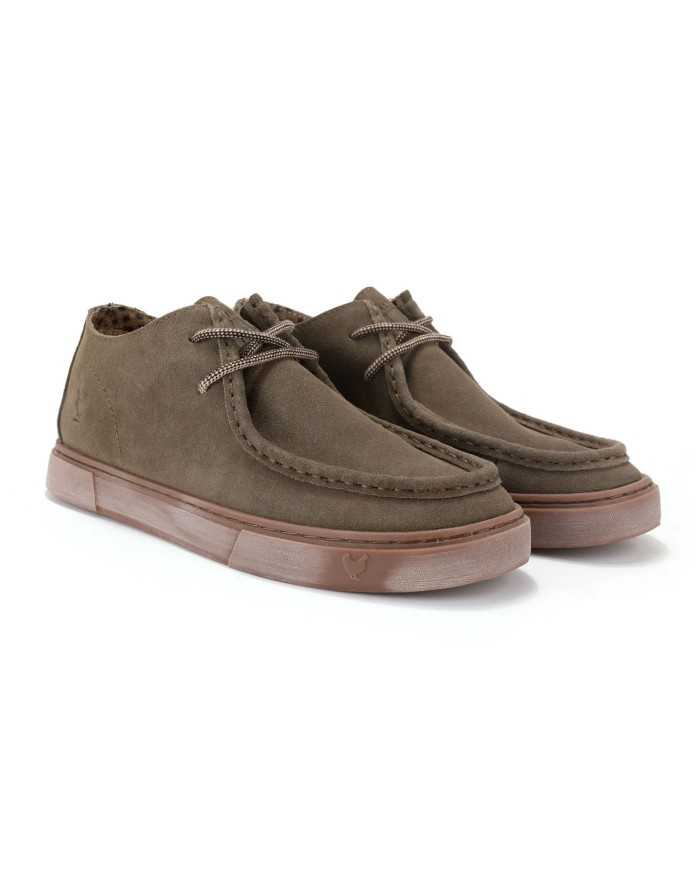 polacchino kaki da uomo effetto spazzolatura | WALK IN PITAS polacchino kaki da uomo effetto spazzolatura | WALK IN PITAS