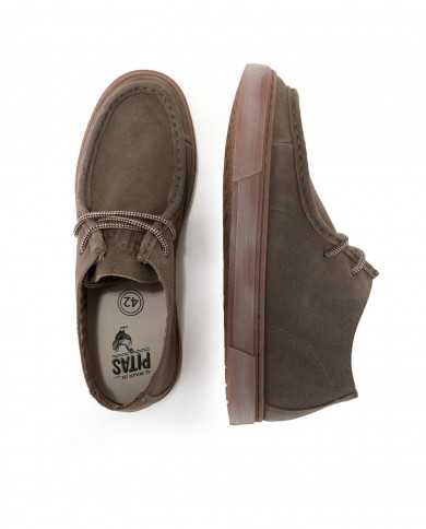 polacchino kaki da uomo effetto spazzolatura | WALK IN PITAS