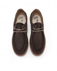 polacchino marrone da uomo effetto spazzolatura | WALK IN PITAS polacchino marrone da uomo effetto spazzolatura | WALK IN PITAS