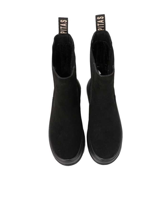stivale chelsea alto nero donna con etichetta logata | WALK IN PITAS stivale chelsea alto nero donna con etichetta logata | WALK IN PITAS