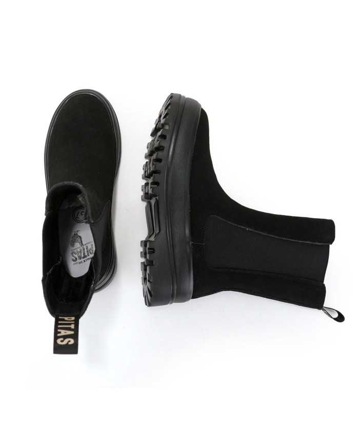 stivale chelsea alto nero donna con etichetta logata | WALK IN PITAS stivale chelsea alto nero donna con etichetta logata | WALK IN PITAS