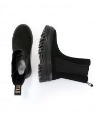 stivale chelsea alto nero donna con etichetta logata | WALK IN PITAS stivale chelsea alto nero donna con etichetta logata | WALK IN PITAS