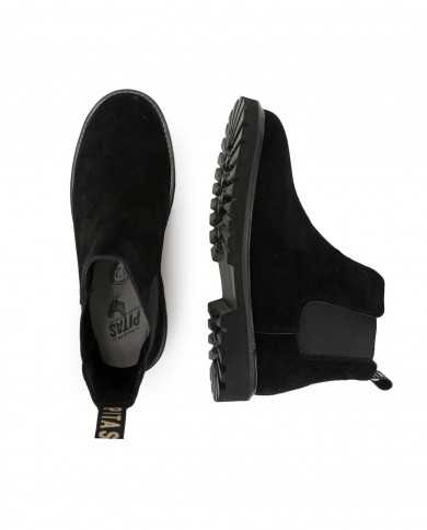 stivale chelsea nero da uomo con etichetta logata | WALK IN PITAS
