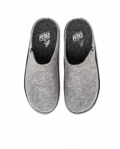 pantofola zueco gris da uomo tagliato a marengo | WALK IN PITAS