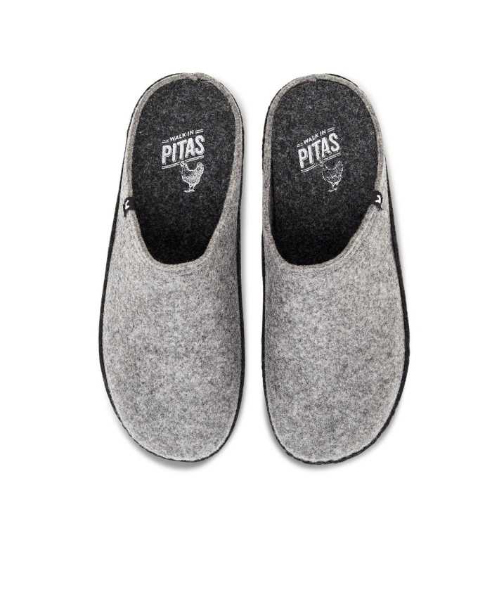 pantofola zueco gris da uomo tagliato a marengo | WALK IN PITAS pantofola zueco gris da uomo tagliato a marengo | WALK IN PITAS
