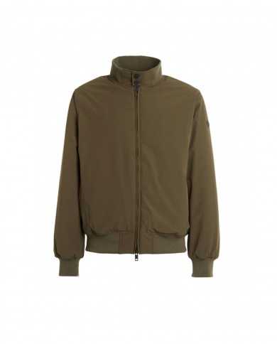 giacca bomber oliva da uomo in nylon stretch giapponese | HOMEWARD giacca bomber oliva da uomo in nylon stretch giapponese | HOMEWARD