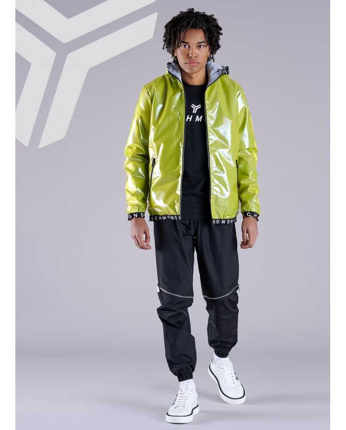 giubbotto giallo da uomo effetto gommato con fondo logato | RICHMOND