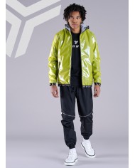 giubbotto giallo da uomo effetto gommato con fondo logato | RICHMOND