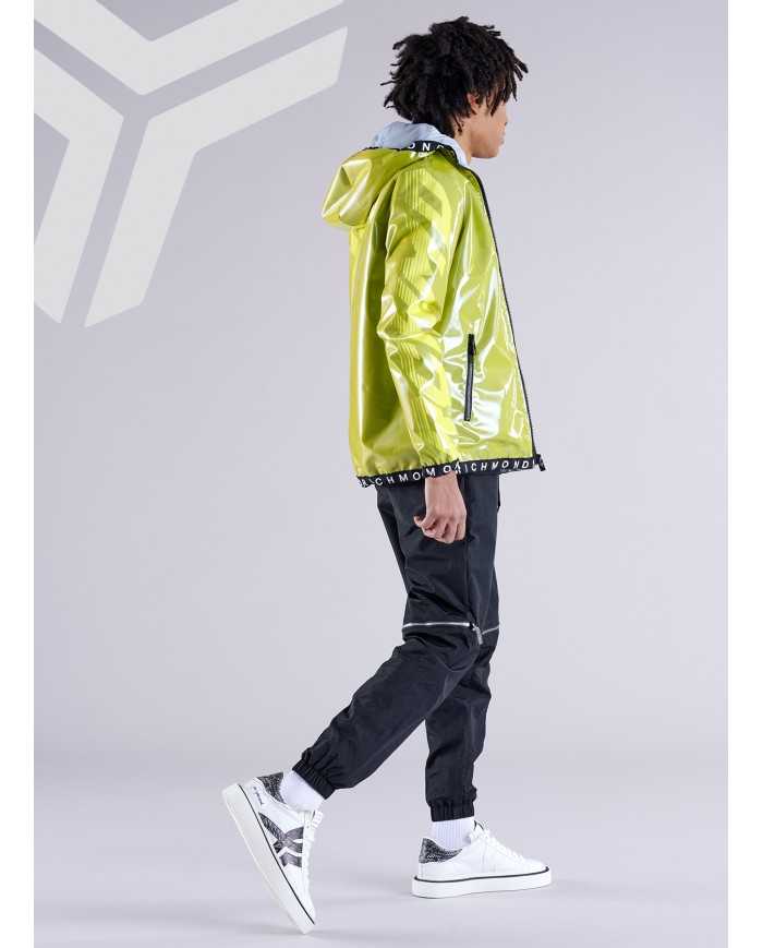 giubbotto giallo da uomo effetto gommato con fondo logato | RICHMOND