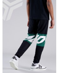 pantaloni nero da uomo con maxi logo stripes | RICHMOND