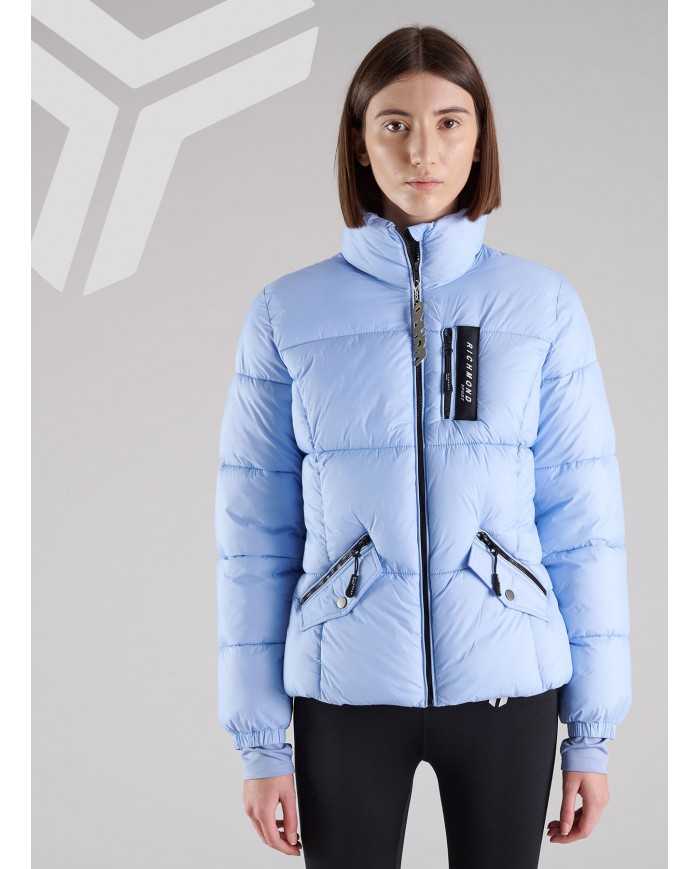 piumino sky da donna logato verticalmente sul petto | RICHMOND piumino sky da donna logato verticalmente sul petto | RICHMOND