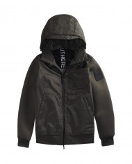 giubbotto tarmac green da uomo con patch logata | OUTHERE