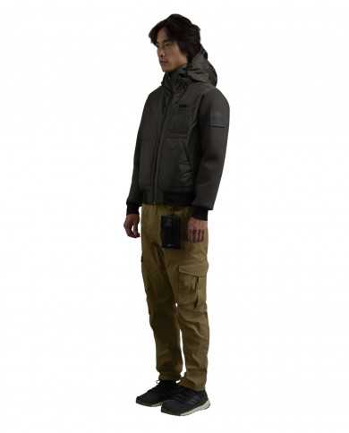 giubbotto tarmac green da uomo con patch logata | OUTHERE giubbotto tarmac green da uomo con patch logata | OUTHERE