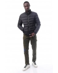 piumino nero/vulcan da uomo con logo gommato su manica | COLMAR piumino nero/vulcan da uomo con logo gommato su manica | COLMAR