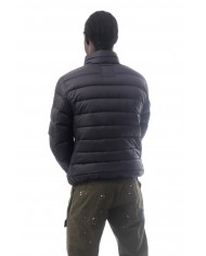 piumino nero/vulcan da uomo con logo gommato su manica | COLMAR piumino nero/vulcan da uomo con logo gommato su manica | COLMAR