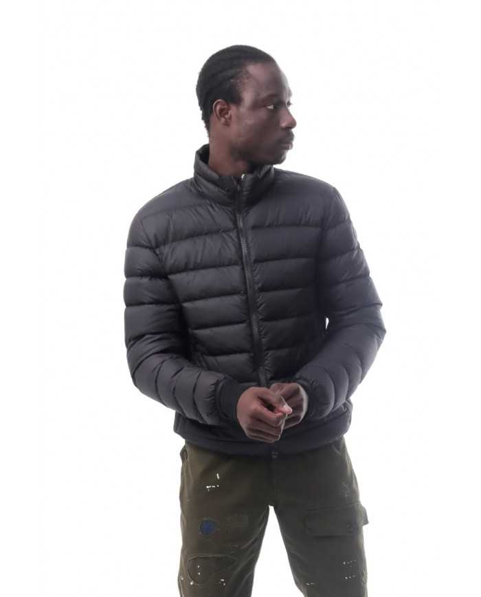 piumino nero/vulcan da uomo con logo gommato su manica | COLMAR piumino nero/vulcan da uomo con logo gommato su manica | COLMAR