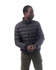 piumino nero/vulcan da uomo con logo gommato su manica | COLMAR piumino nero/vulcan da uomo con logo gommato su manica | COLMAR