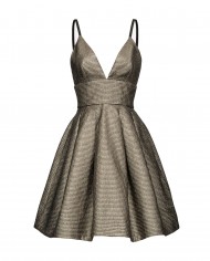 abito nero/oro/argento da donna con disegno borchie | PINKO