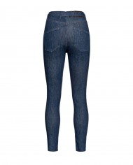jeans denim scuro donna con fibbia LOVE BIRDS CUT in metallo | PINKO