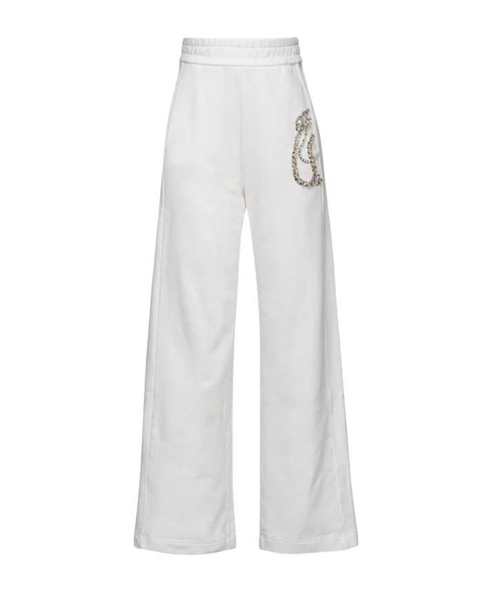 pantaloni joggers da donna con gioiello e e logo | PINKO x DIABOLIK pantaloni joggers da donna con gioiello e e logo | PINKO x DIABOLIK
