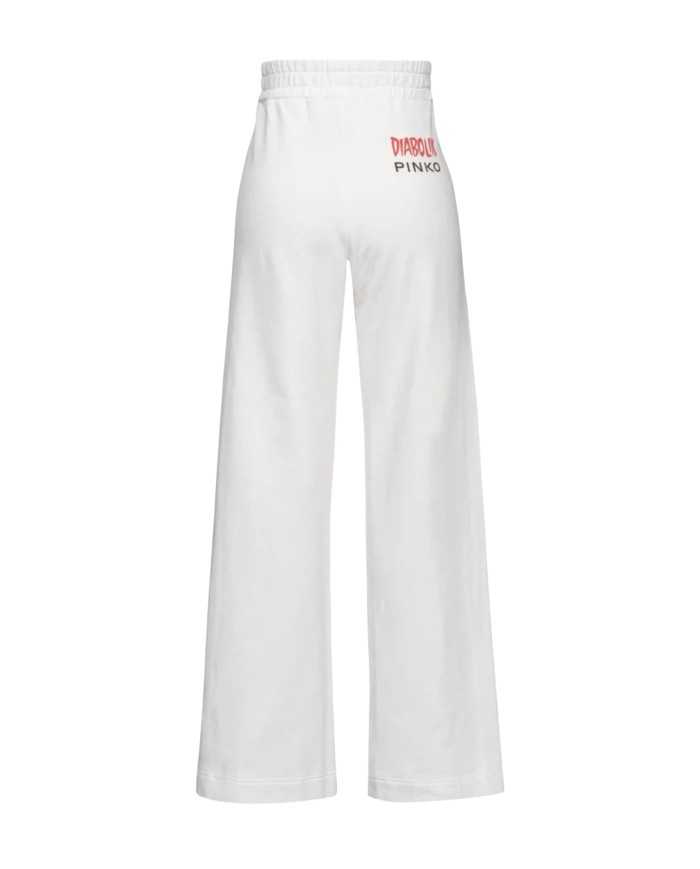 pantaloni joggers da donna con gioiello e e logo | PINKO x DIABOLIK pantaloni joggers da donna con gioiello e e logo | PINKO x DIABOLIK