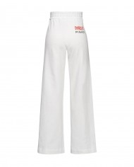 pantaloni joggers da donna con gioiello e e logo | PINKO x DIABOLIK