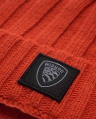 berretto arancione carota da uomo con patch logata nera | BLAUER berretto arancione carota da uomo con patch logata nera | BLAUER