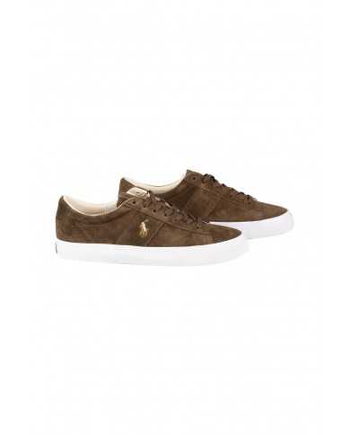 sneakers chocolate brown da uomo con logo ricamato | RALPH LAUREN sneakers chocolate brown da uomo con logo ricamato | RALPH LAUREN