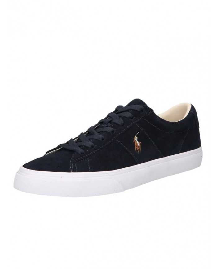 sneakers hunter navy da uomo con logo ricamato sul lato | RALPH LAUREN sneakers hunter navy da uomo con logo ricamato sul lato | RALPH LAUREN