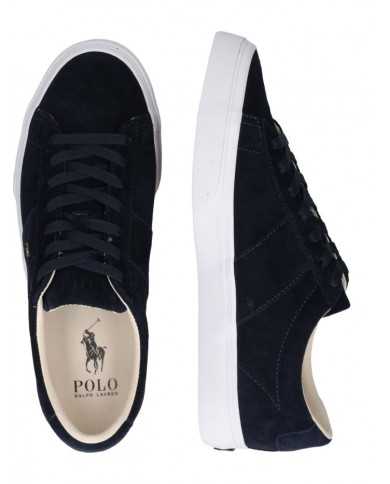 sneakers hunter navy da uomo con logo ricamato sul lato | RALPH LAUREN