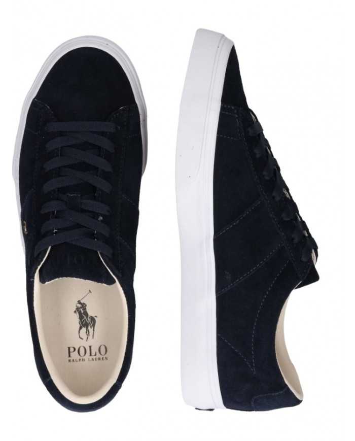 sneakers hunter navy da uomo con logo ricamato sul lato | RALPH LAUREN sneakers hunter navy da uomo con logo ricamato sul lato | RALPH LAUREN