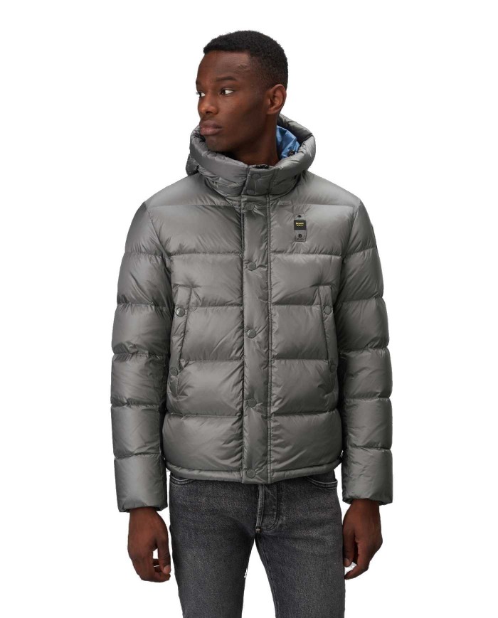 Piumino uomo grigio outlet