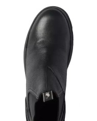 stivaletti neri da uomo con etichette logate in alto | RALPH LAUREN