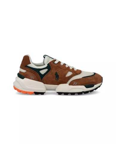 sneakers teak uomo con inserti retinati e logo ricamo | RALPH LAUREN