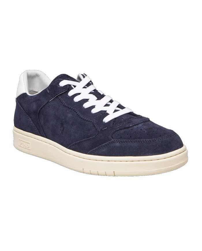 sneakers hunter navy uomo con inserti e logo ricamati | RALPH LAUREN sneakers hunter navy uomo con inserti e logo ricamati | RALPH LAUREN