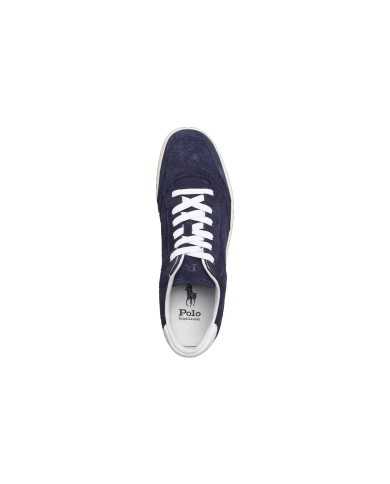 sneakers hunter navy uomo con inserti e logo ricamati | RALPH LAUREN