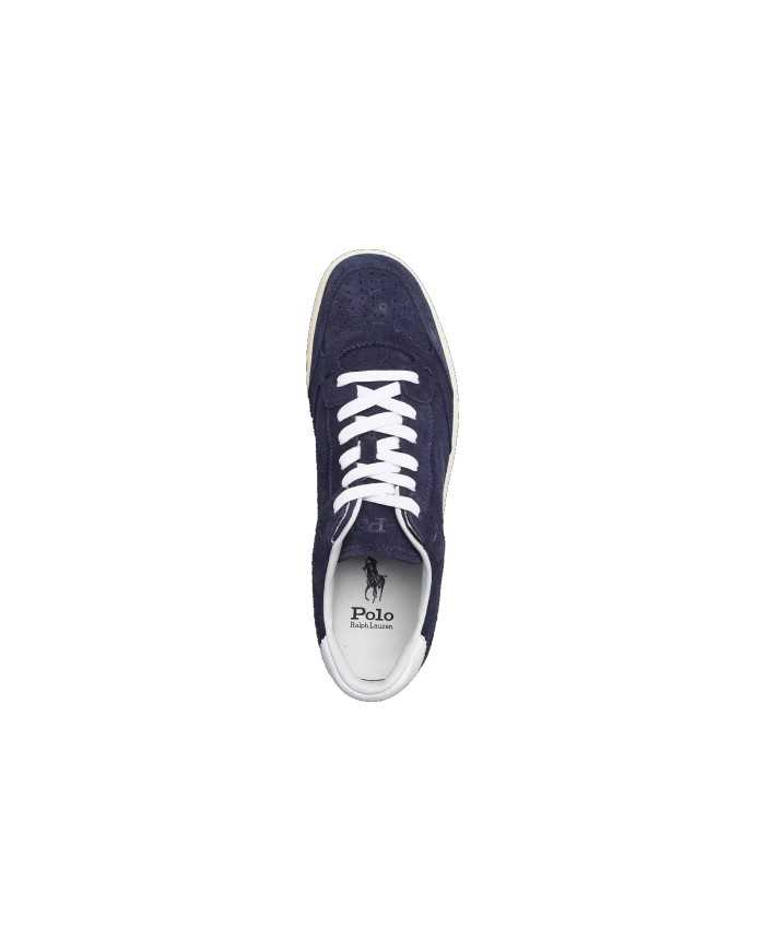 sneakers hunter navy uomo con inserti e logo ricamati | RALPH LAUREN
