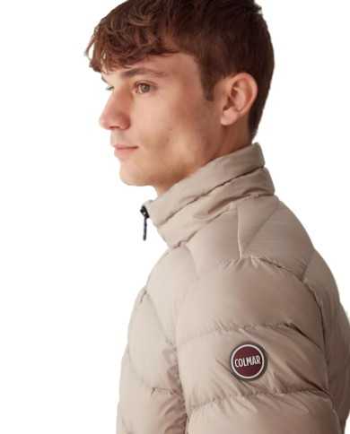 piumino biscotto/vulcan da uomo con logo gommato su manica | COLMAR piumino biscotto/vulcan da uomo con logo gommato su manica | COLMAR