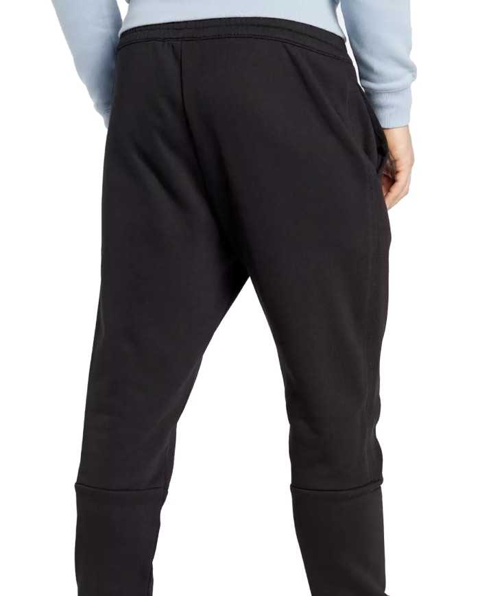 pantalone tuta nera da uomo con logo patch stampato in tono | EA7 pantalone tuta nera da uomo con logo patch stampato in tono | EA7