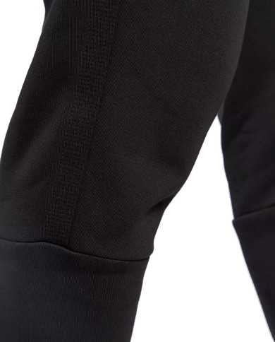 pantalone tuta nera da uomo con logo patch stampato in tono | EA7