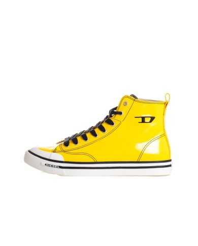 sneakers gialle da uomo con ricamo logato laterale | DIESEL sneakers gialle da uomo con ricamo logato laterale | DIESEL