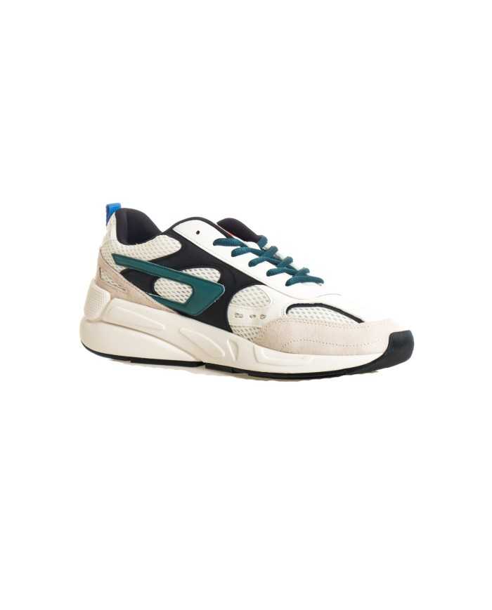 sneakers bianca da uomo con inserti vintage e scritta logata | DIESEL sneakers bianca da uomo con inserti vintage e scritta logata | DIESEL