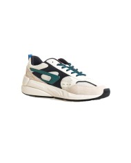 sneakers bianca da uomo con inserti vintage e scritta logata | DIESEL
