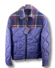 piumino indigo da uomo trapuntato e in pile | BOB piumino indigo da uomo trapuntato e in pile | BOB